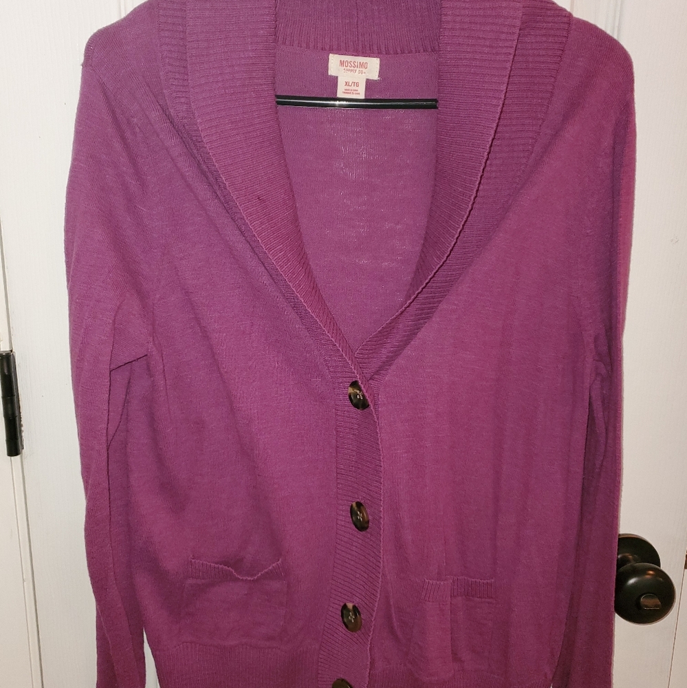 Purple and Brown Cardigans